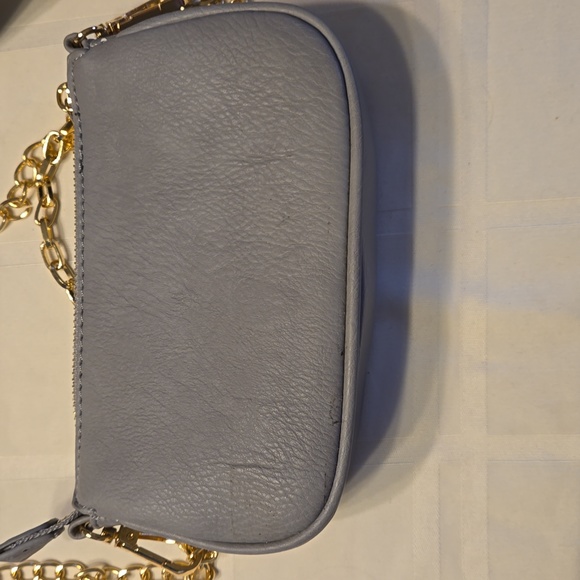Mezon Handbag, Gray with gold hardware - Picture 3 of 8